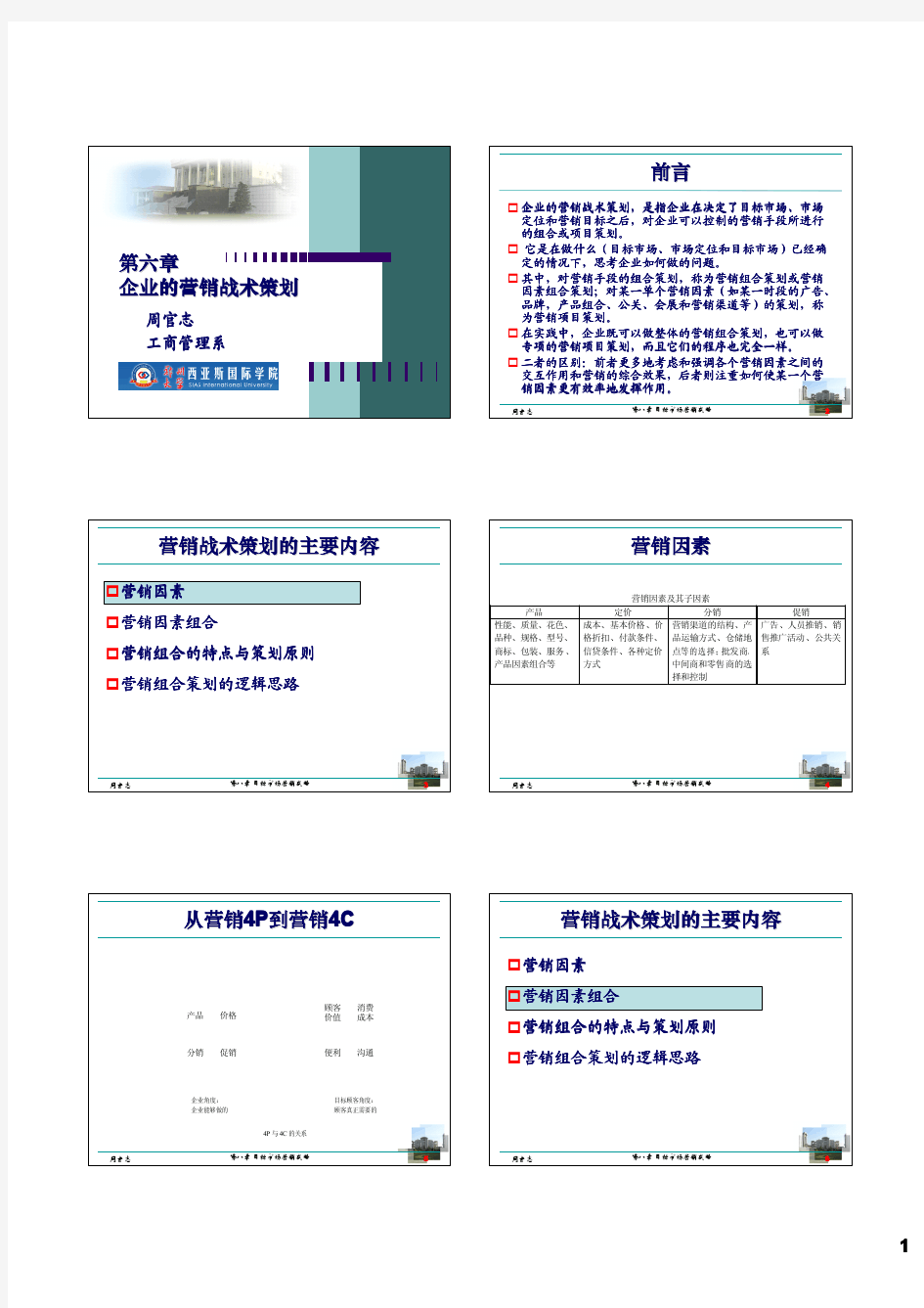 第六章 企业的营销战术策划