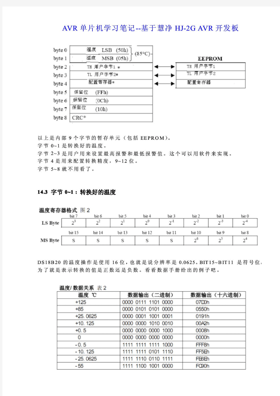 最全面DS18B20中文资料