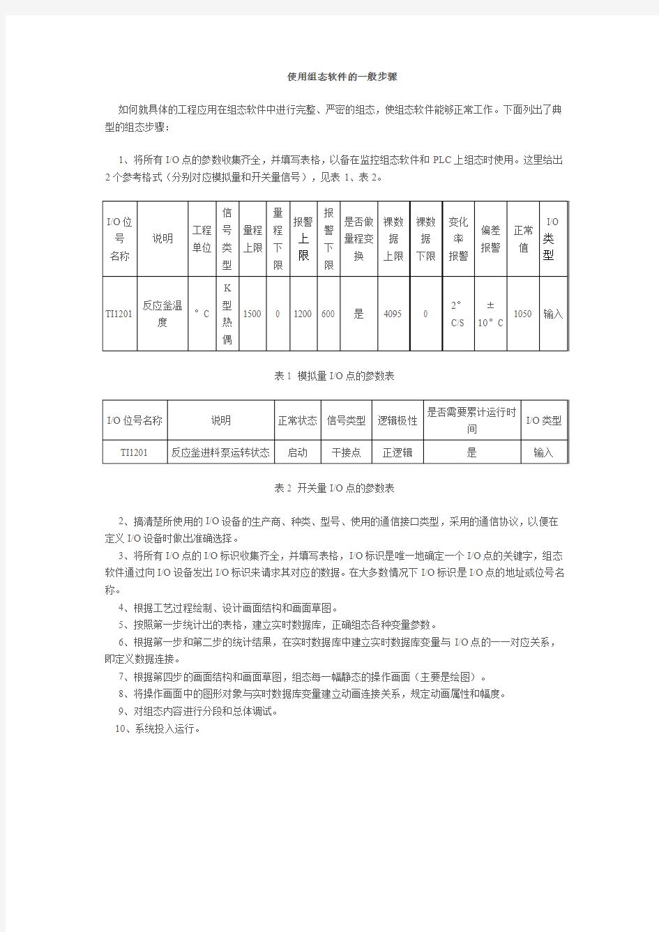 使用组态软件的一般步骤