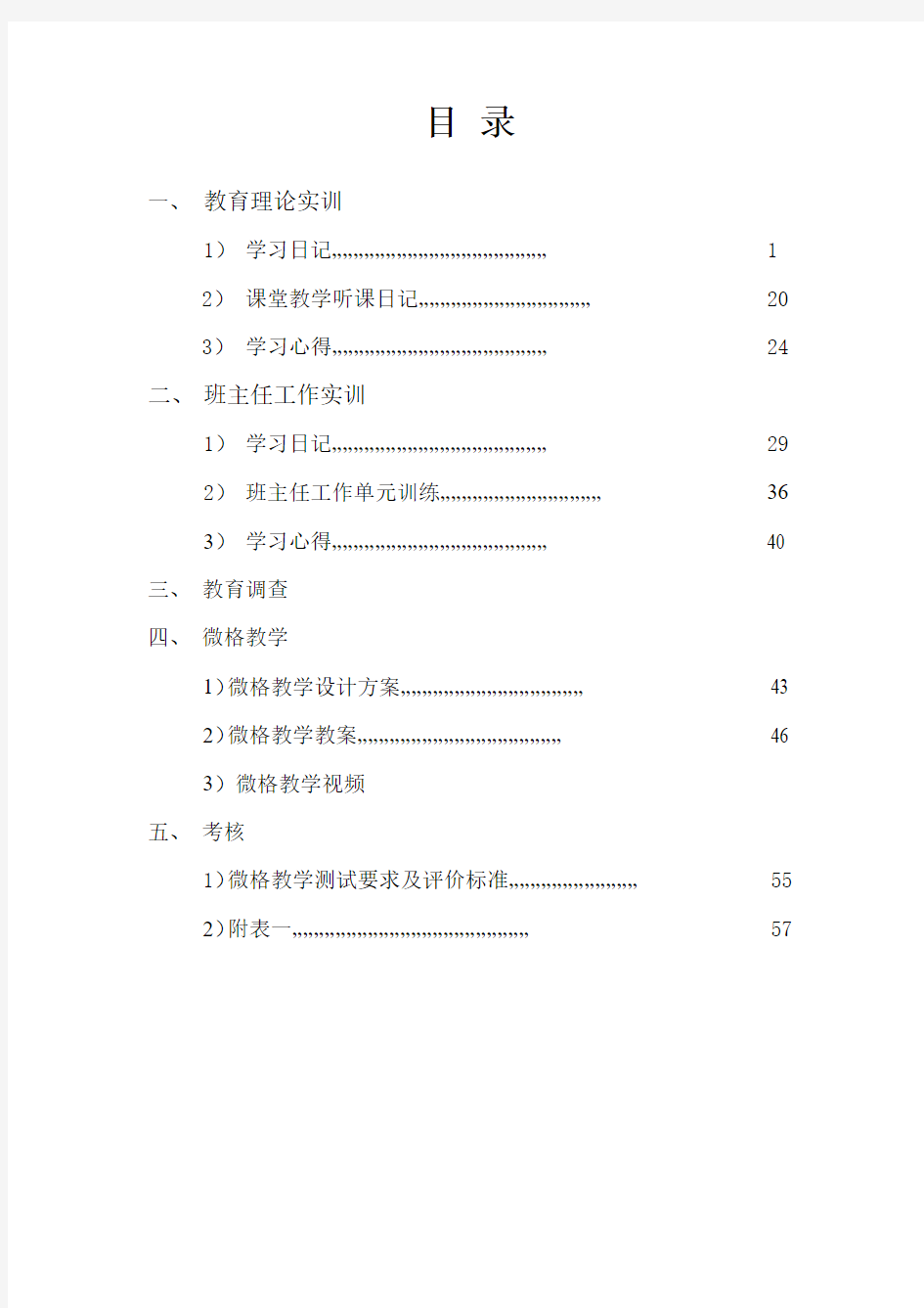 职业教育师范学院教育实训报告