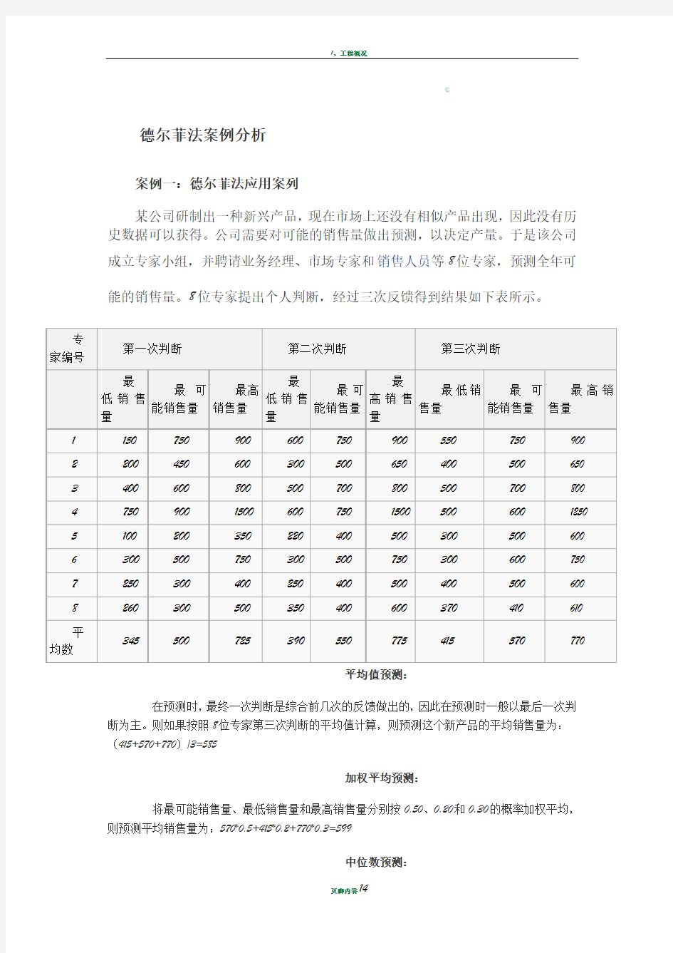 德尔菲法案例分析