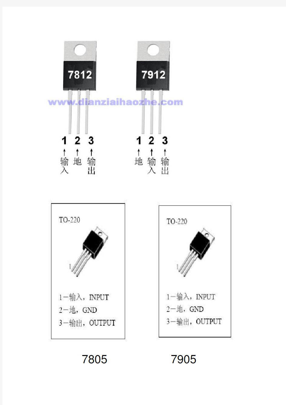 78,79系列三端稳压器器件资料