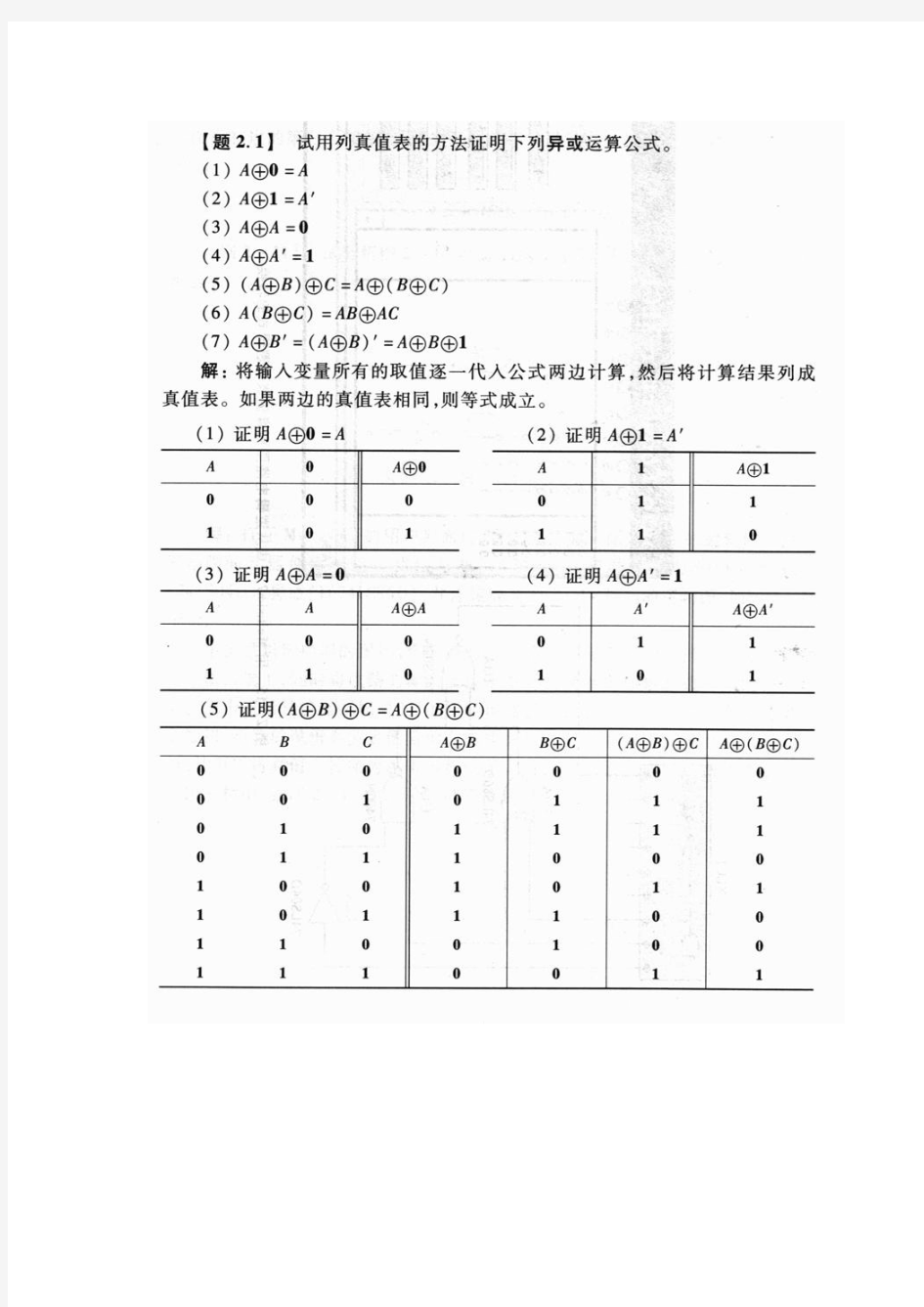 数字电子技术第二章答案