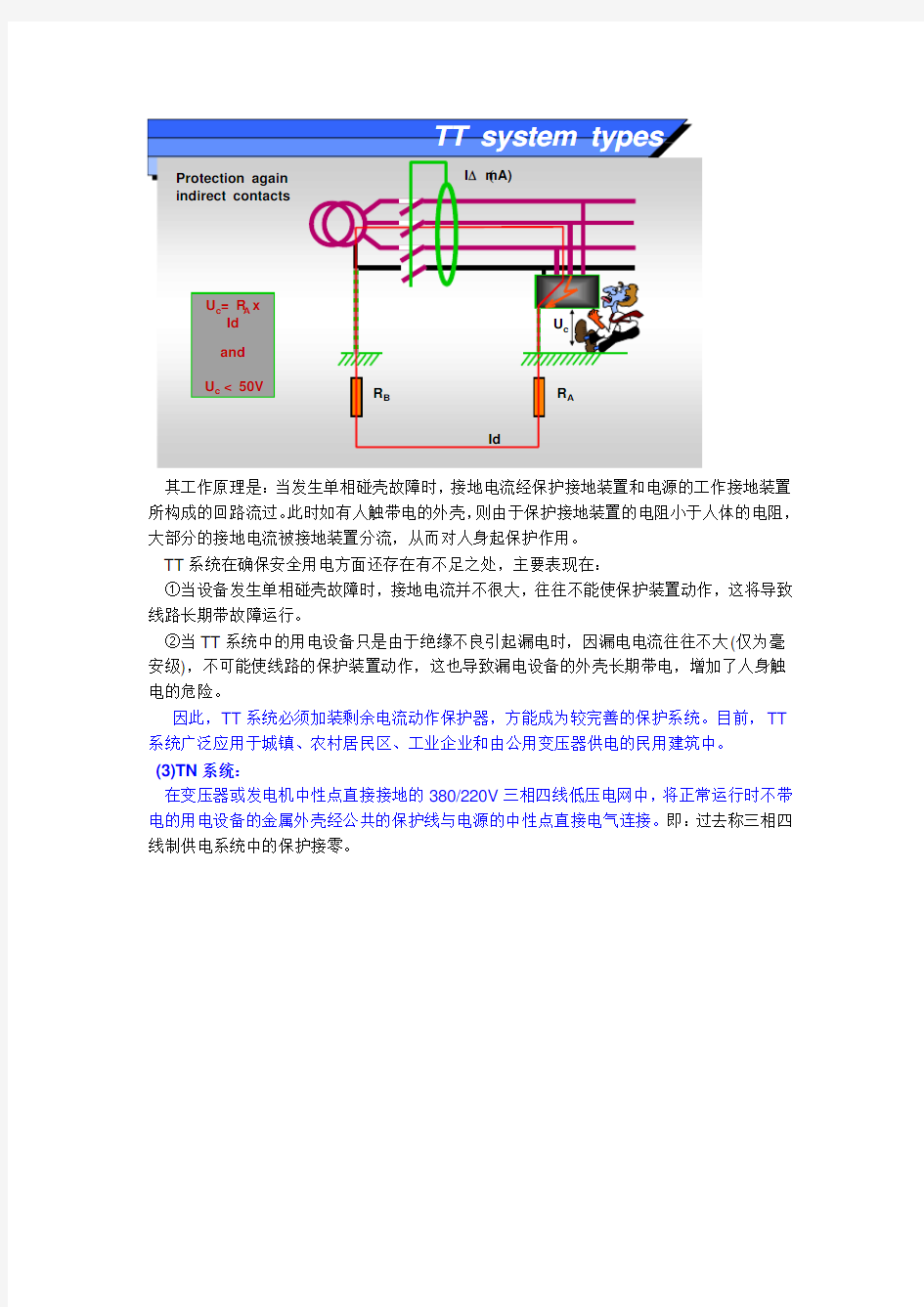 低压配电系统的供电方式-TT系统,TN系统,IT系统