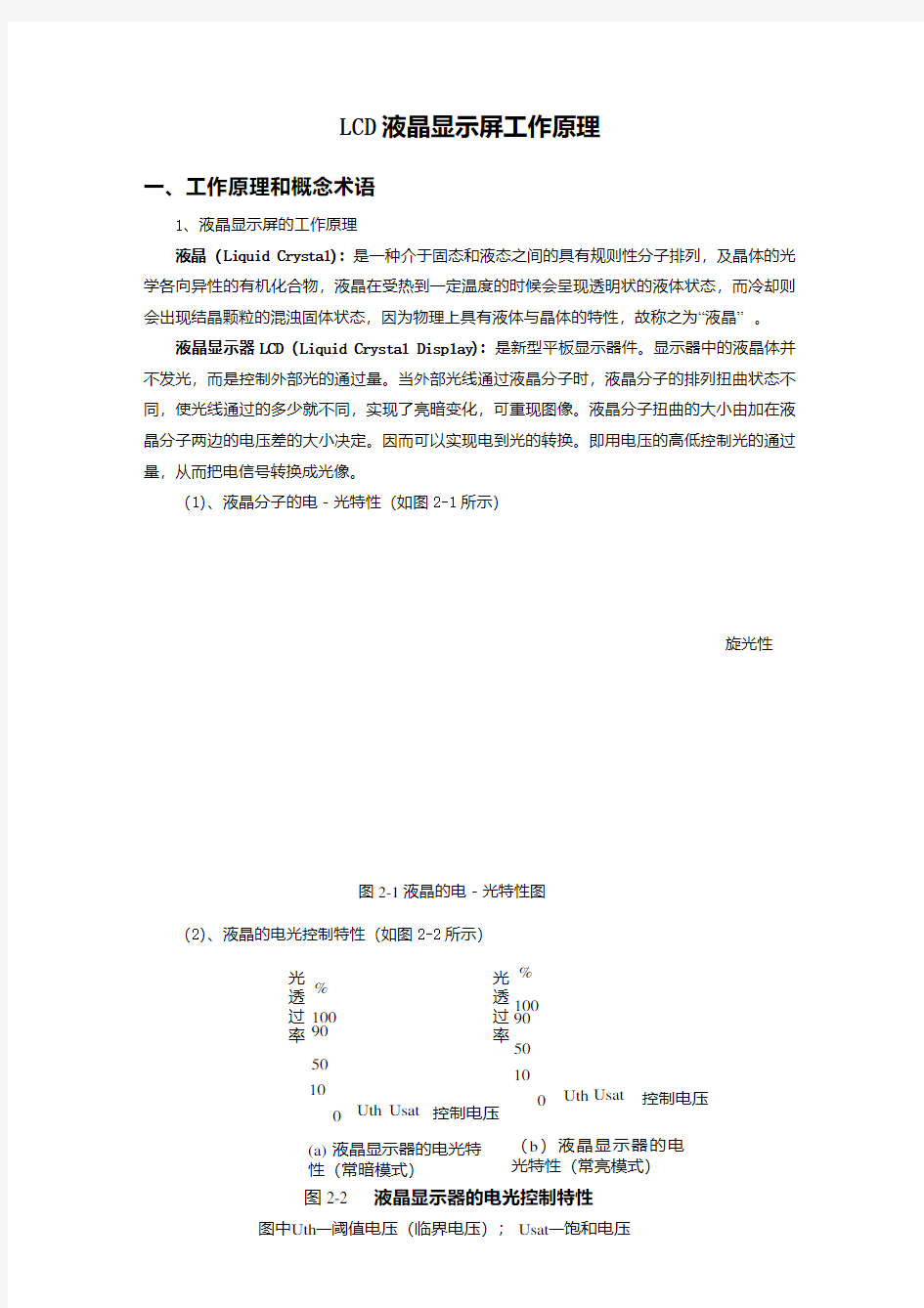 LCD液晶显示屏工作原理