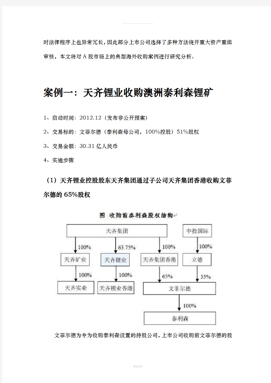 【金融】【并购】上市公司海外并购案例分析