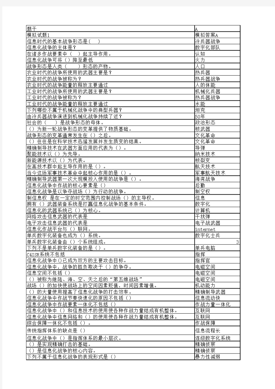 军事理论课第五章