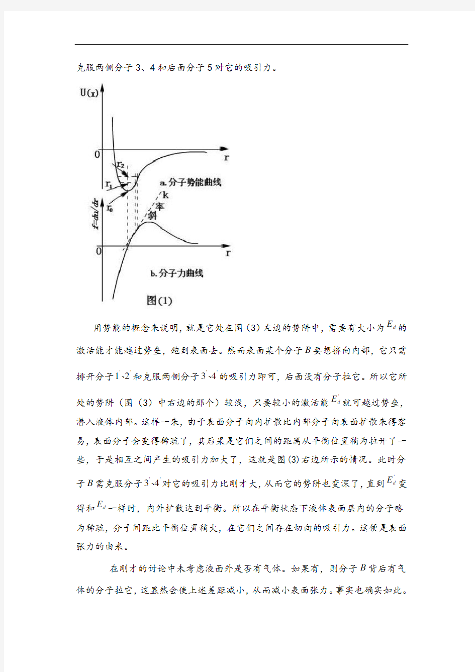 液体表面张力系数的测量