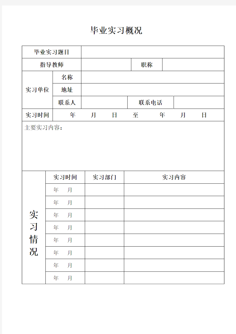 广东岭南职业技术学院学生实习手册