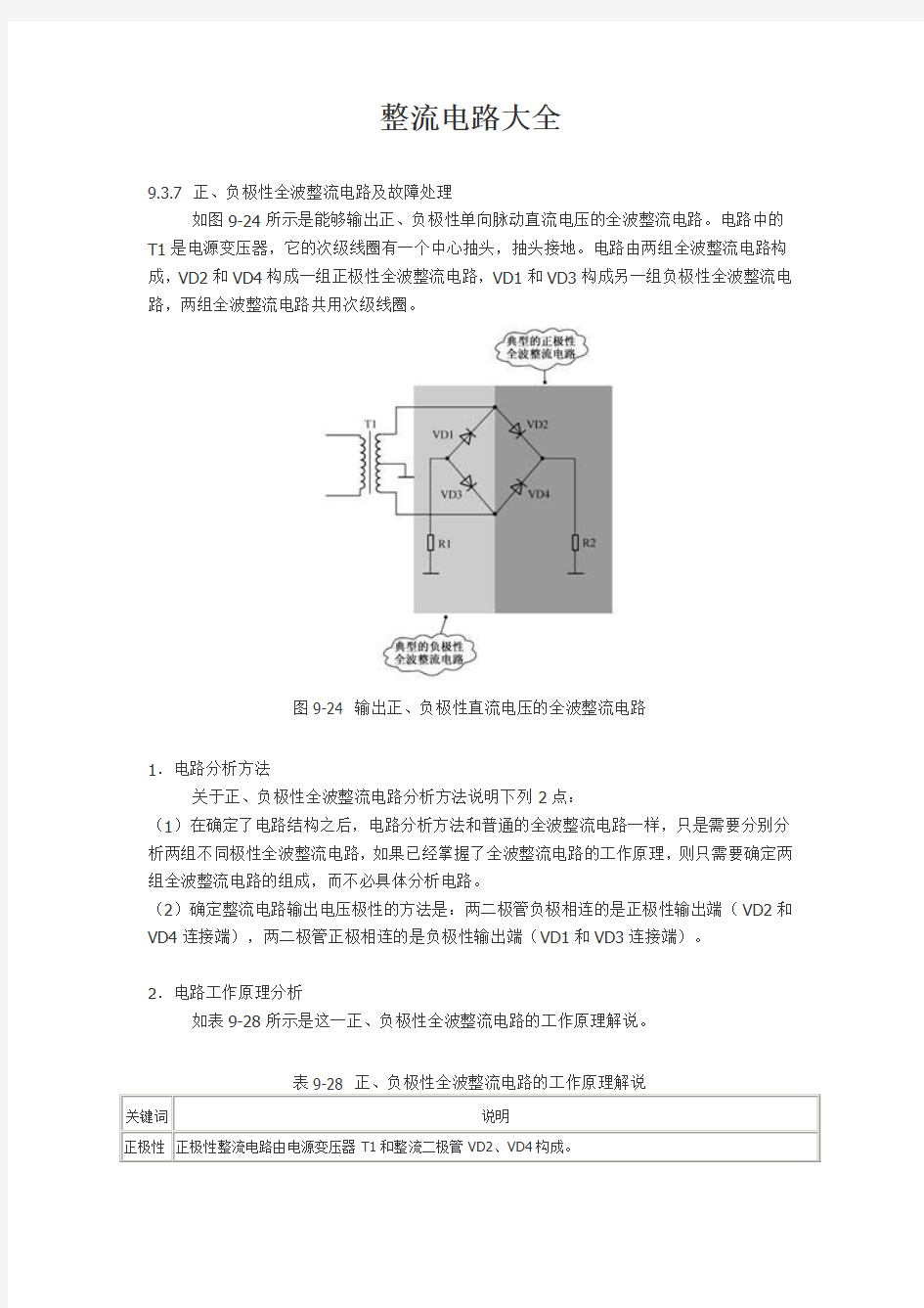 整流桥电路大全