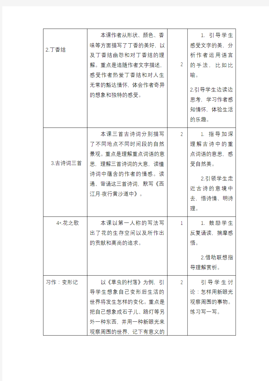 部编版六年级上册语文 第一单元 全单元教案完整版