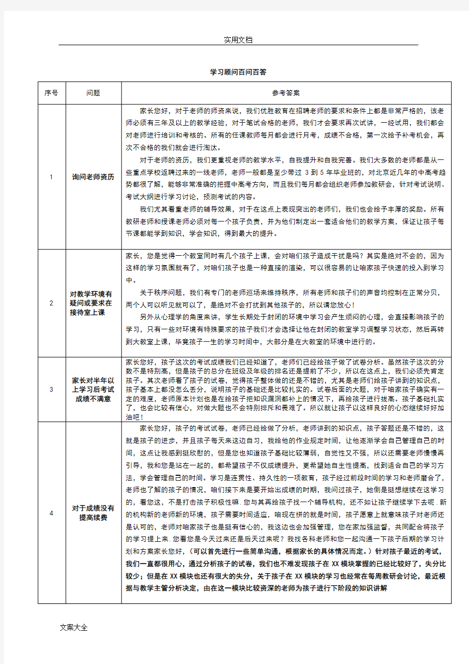 优胜教育学习顾问百问百答