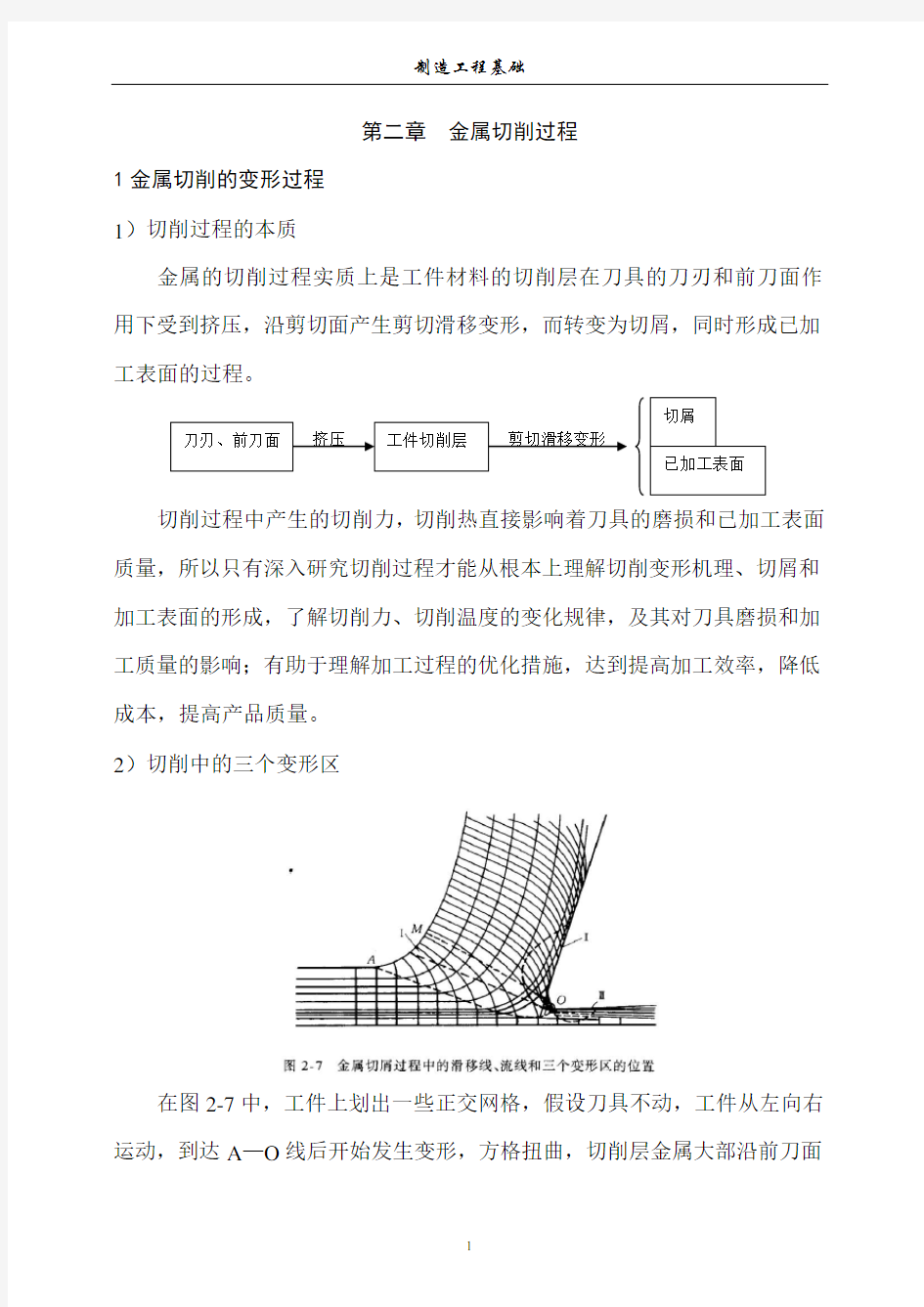 制造工程基础-第2章金属切削过程(1)