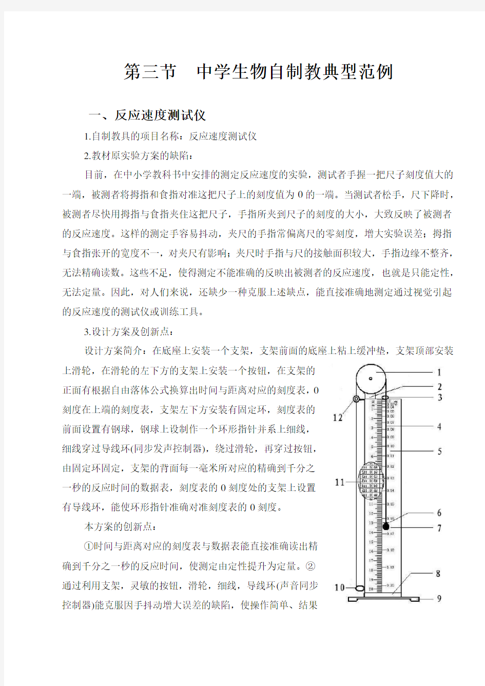 生物自制教具范例