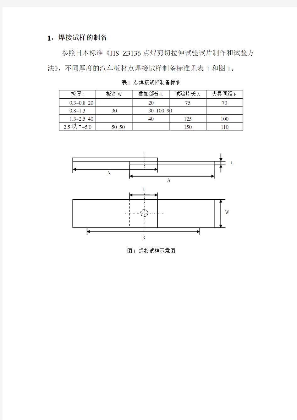 点焊剪切强度检验方法