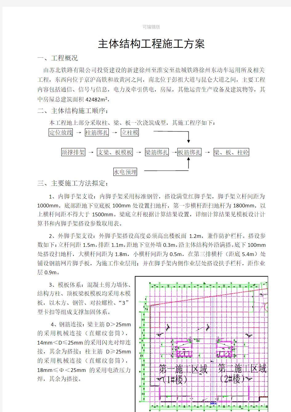 主体结构工程施工方案68822