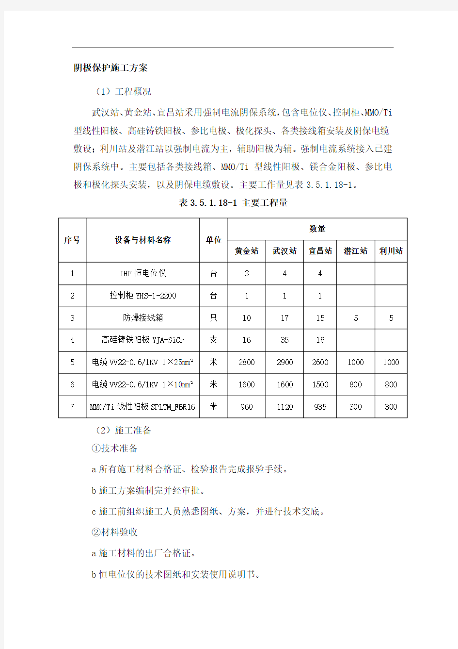 阴极保护施工方案