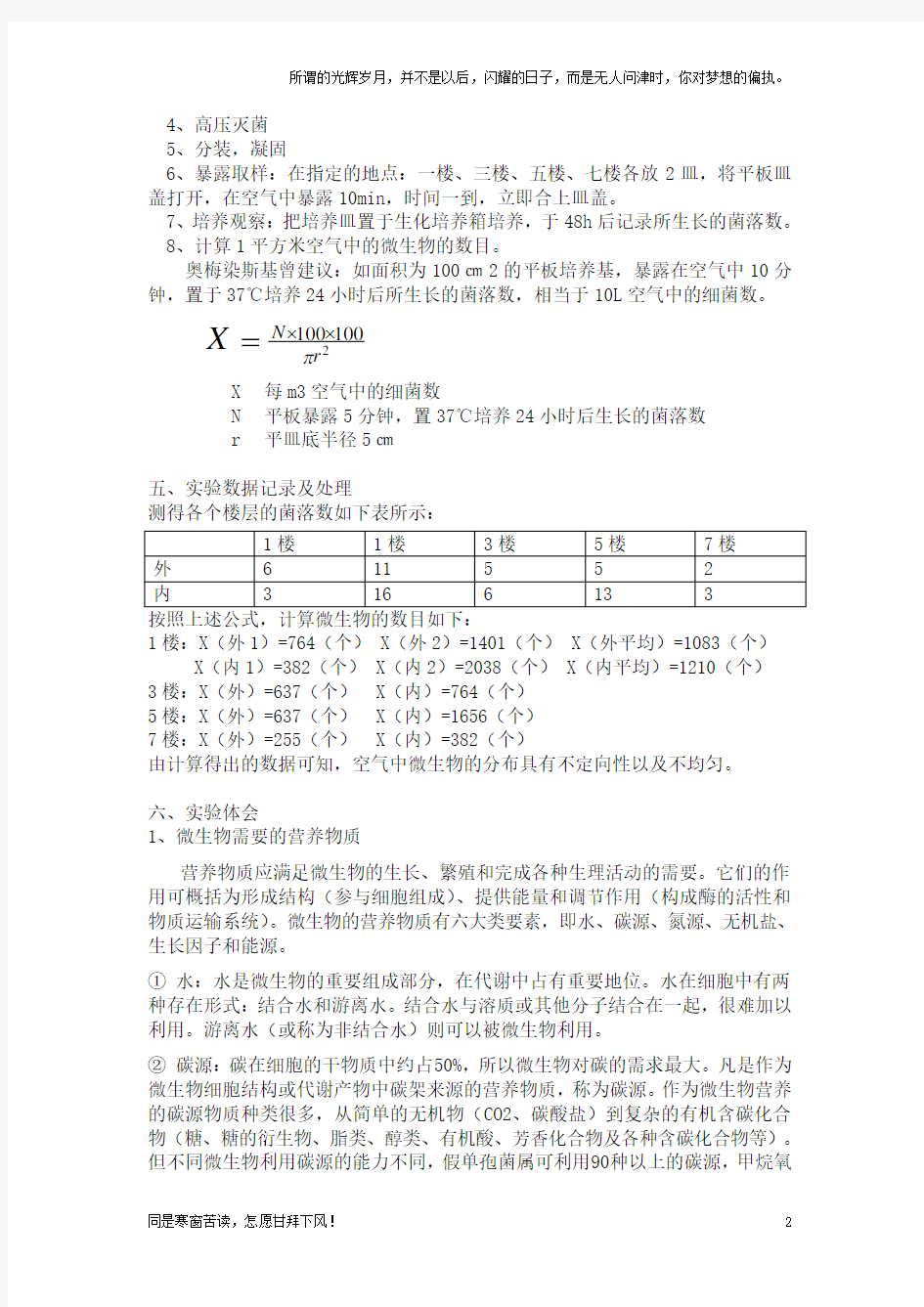 空气中细菌种类的测定(新)