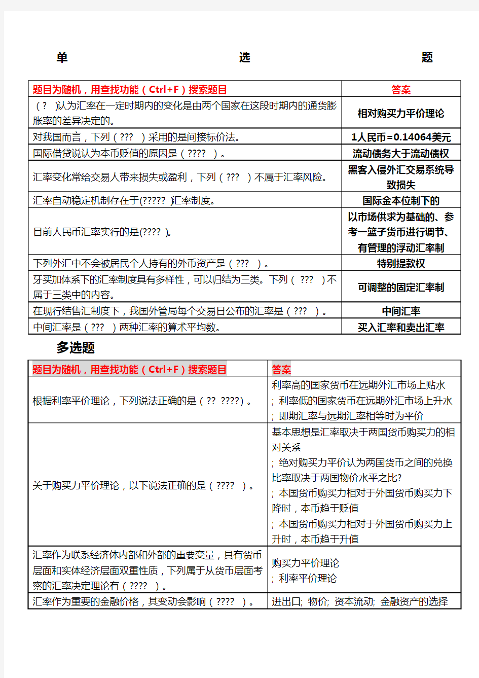 电大金融学第三章自测题答案