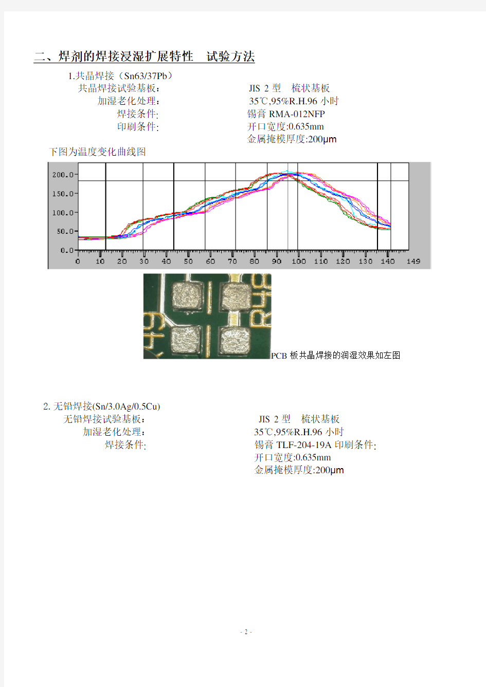 OSP成膜后的PCB板性能测试报告