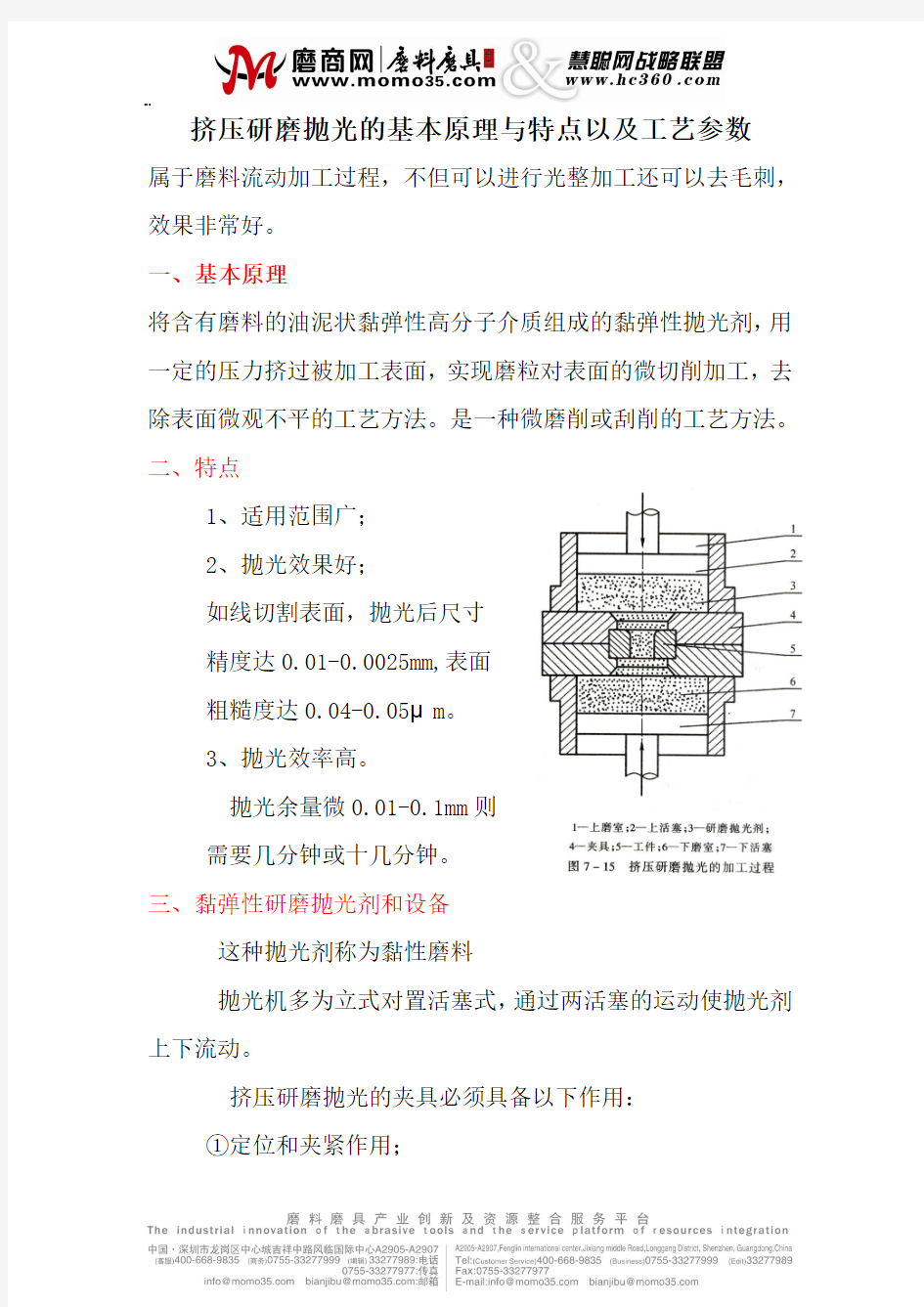 挤压研磨抛光的基本原理与特点以及工艺参数