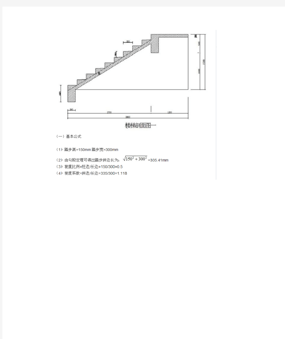 楼梯模板计算