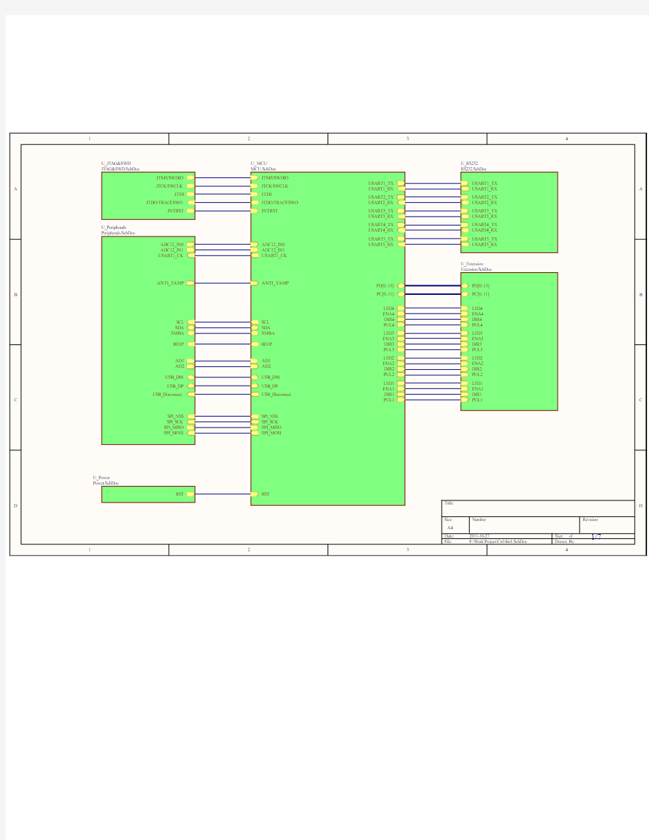 STM32F103VCT6开发板原理图