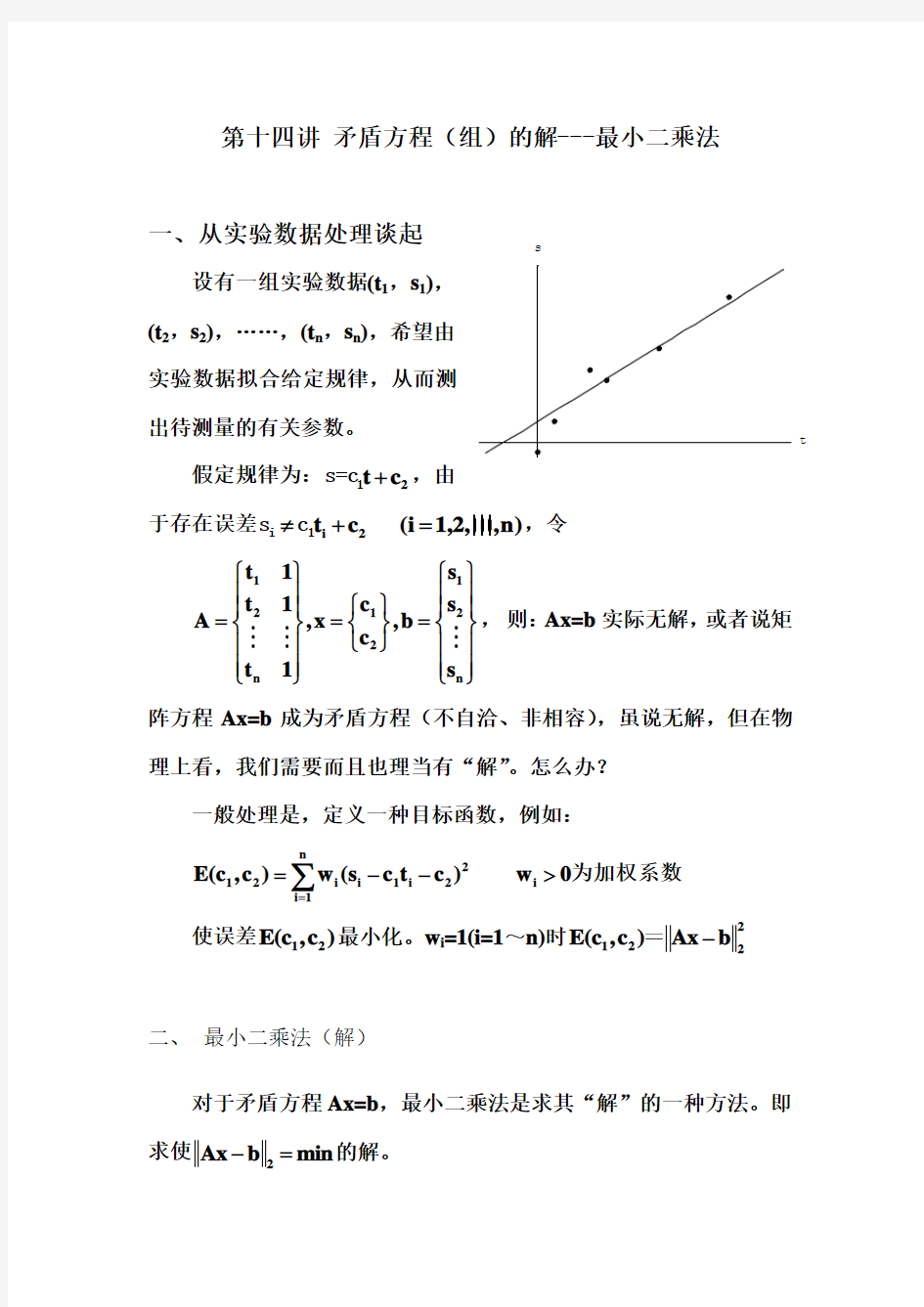 极小范数最小二乘解