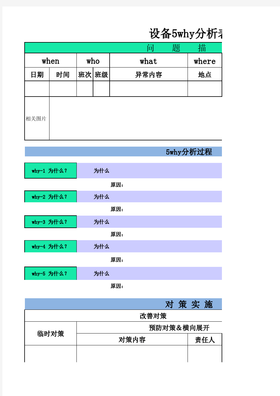 设备5why分析表