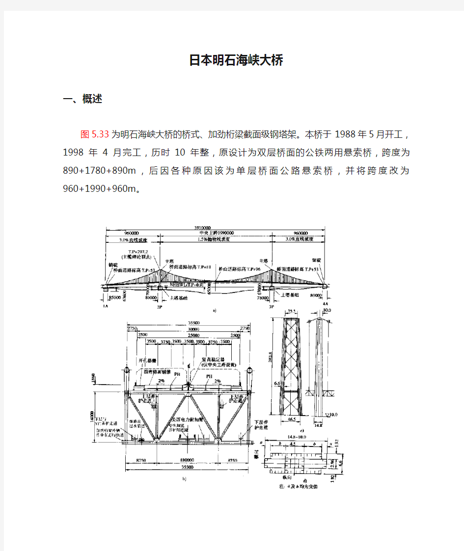 日本明石海峡大桥解读