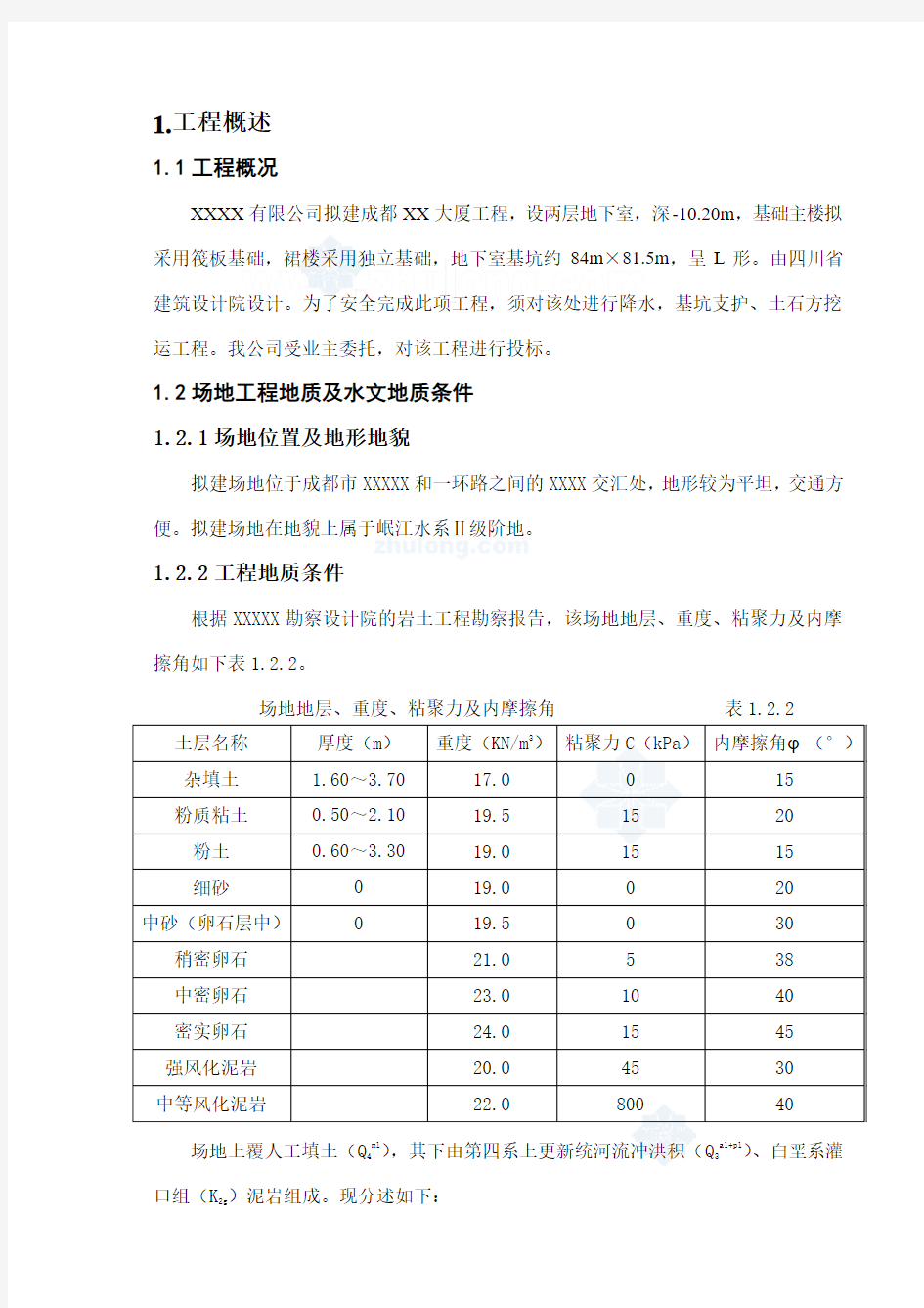 成都降水、基坑支护施工组织设计_secret