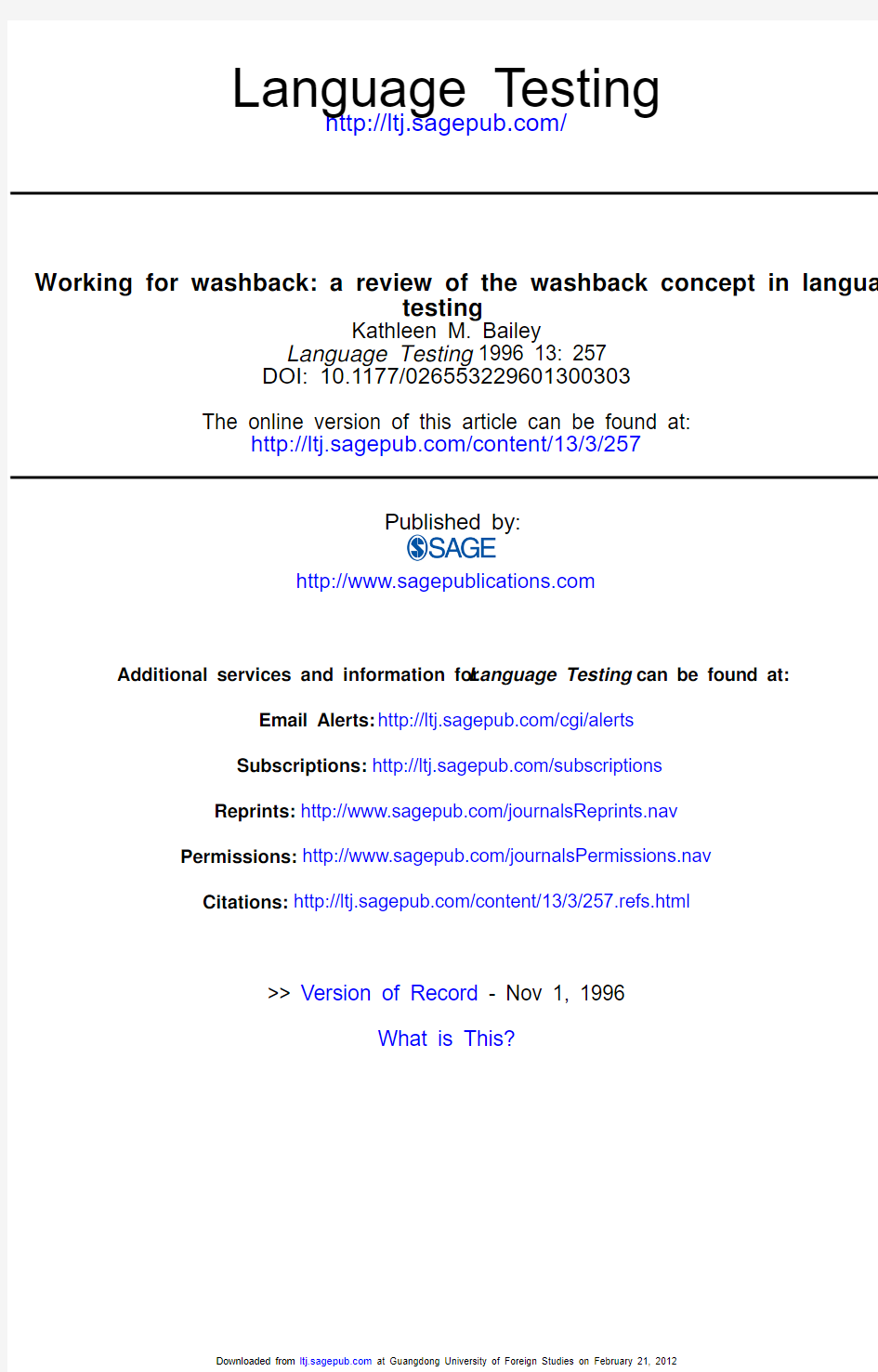 Bailey_1996_Working_for_washback--a_review_of_the_washback_concept_in_language_testing