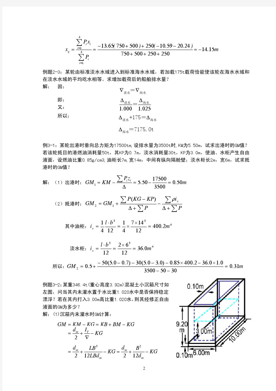 船舶原理题库真题