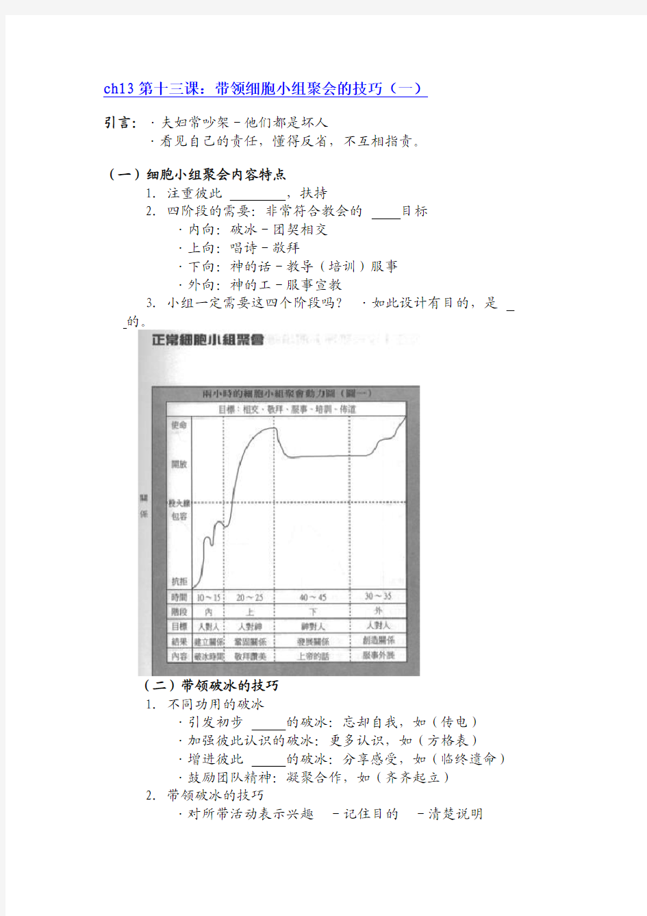 13带领细胞小组聚会的技巧(一)