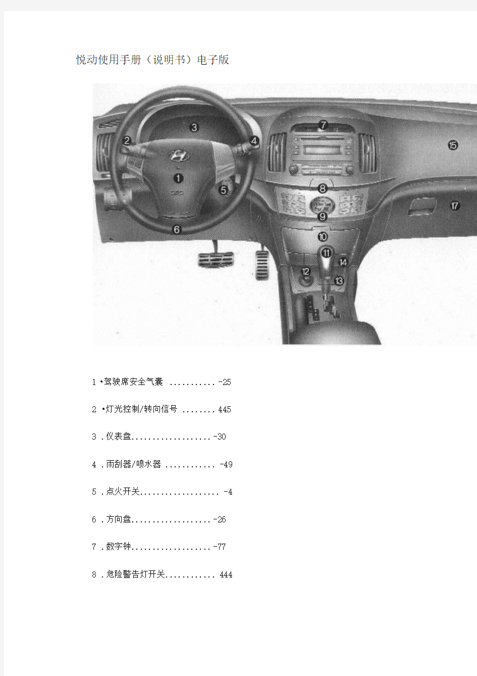 悦动使用手册(说明书)电子版