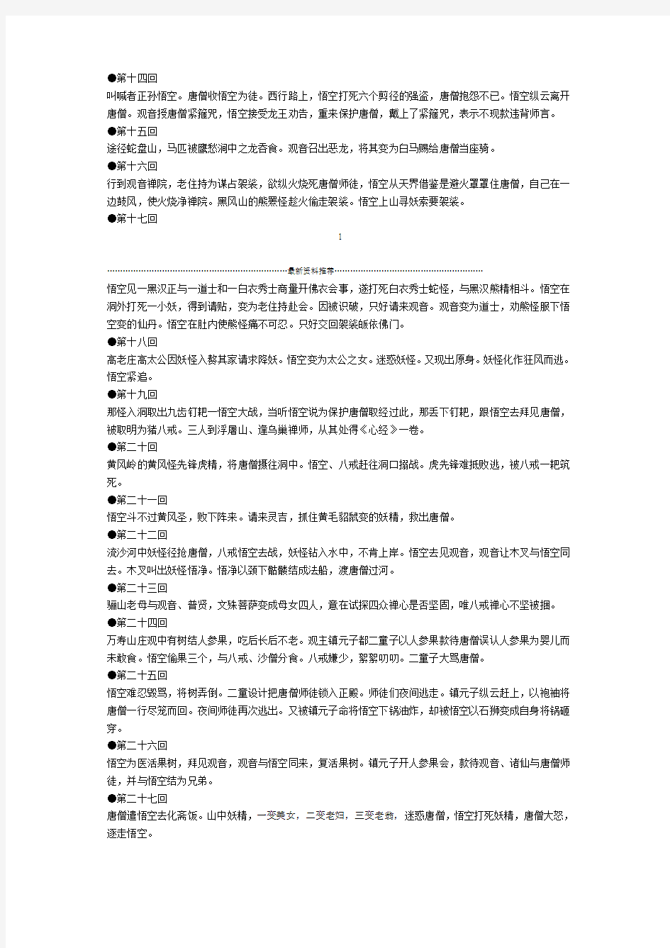 唐僧师徒取经经过的国家精编版