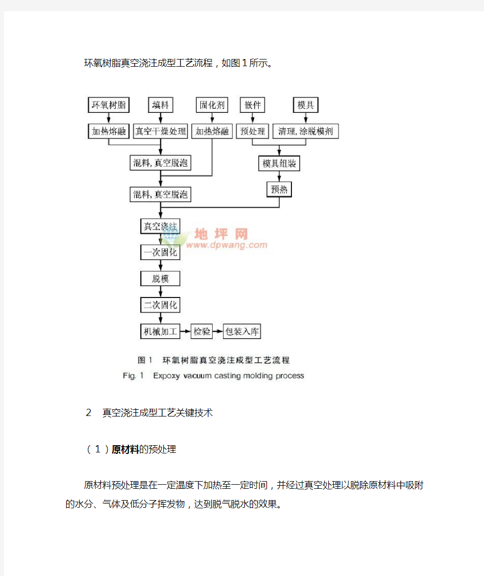 环氧树脂浇注成型工艺