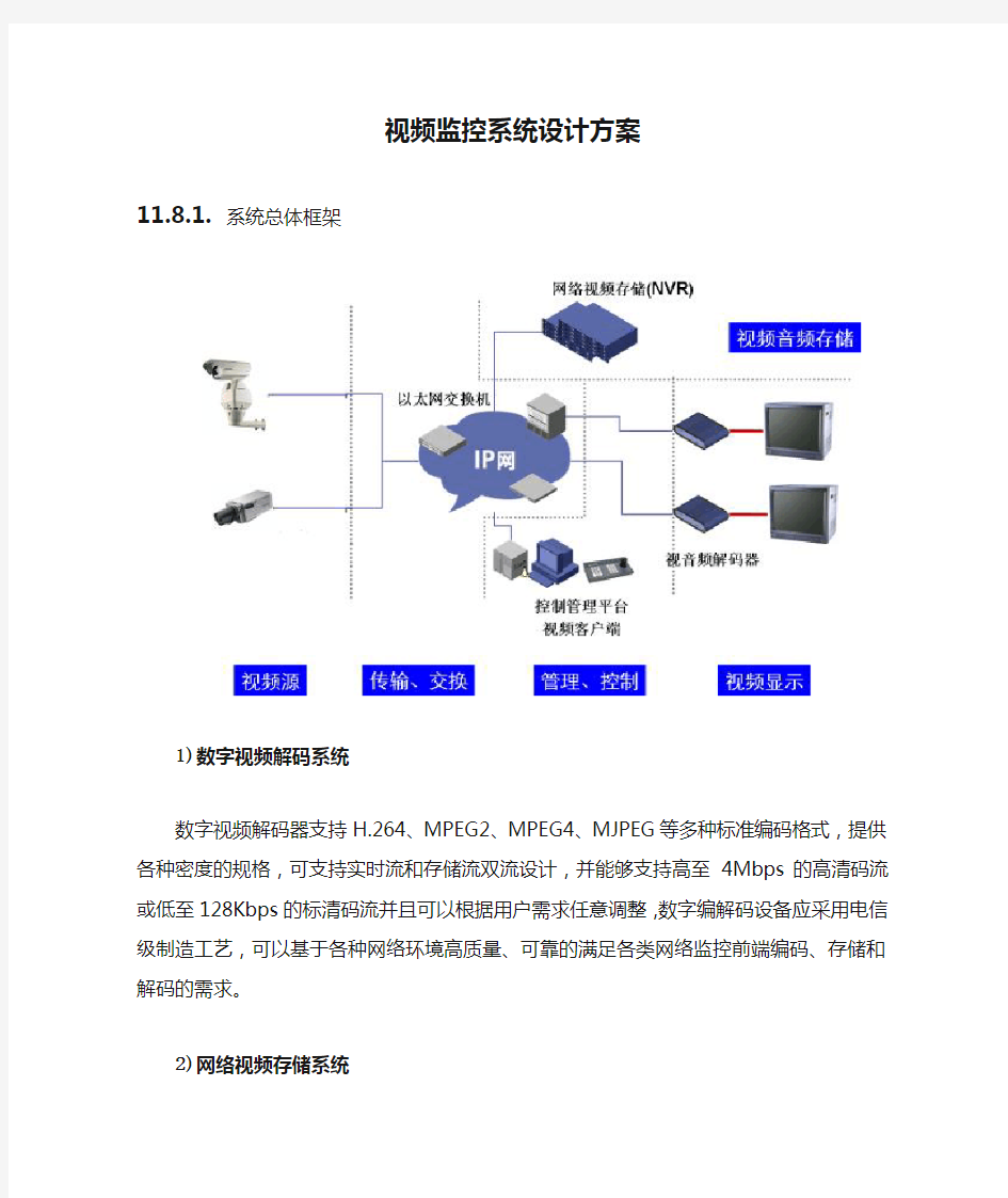 视频监控系统设计方案