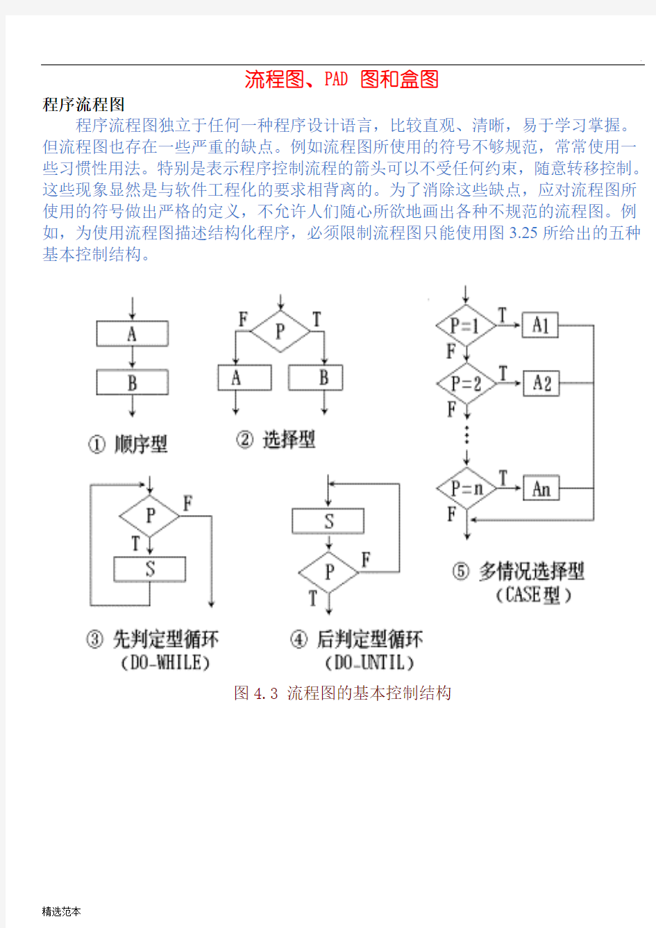 流程图最新版PAD图和盒图