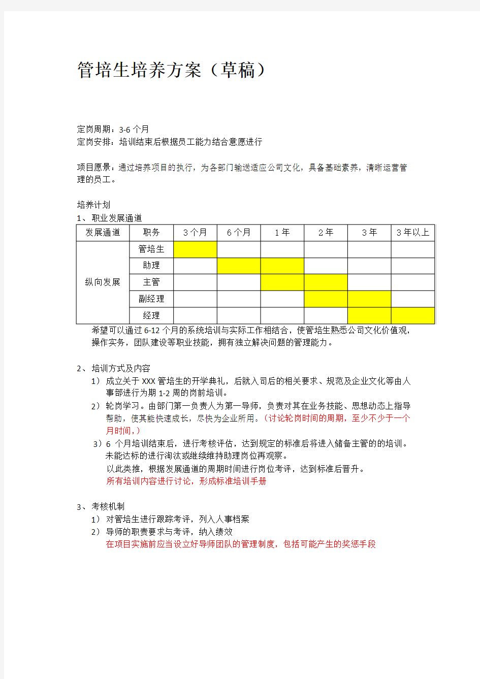 管培生培养方案