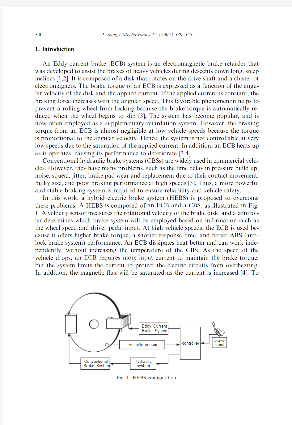 Performance evaluation of a hybrid electric