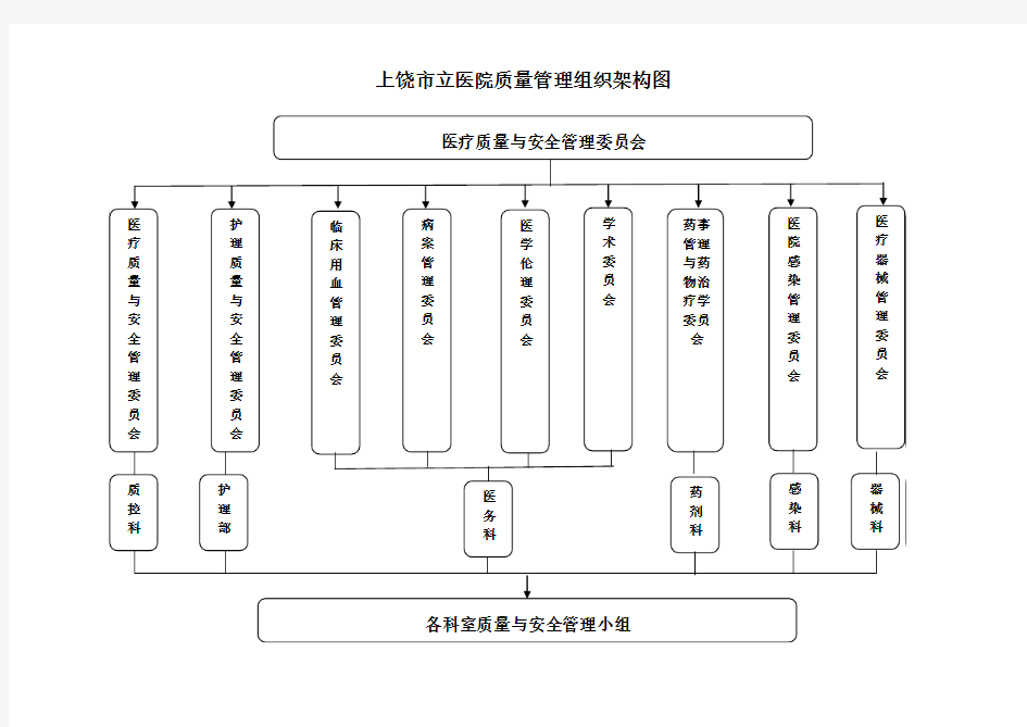 医疗质量管理与安全管理组织架构图