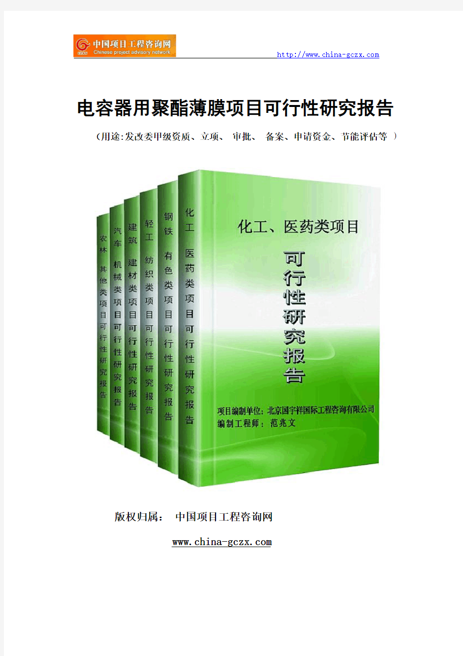 电容器用聚酯薄膜项目可行性研究报告(专业经典案例)
