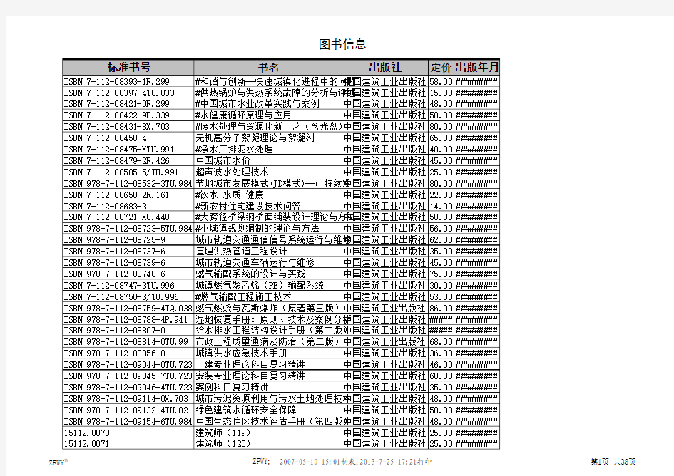 建筑类新图书