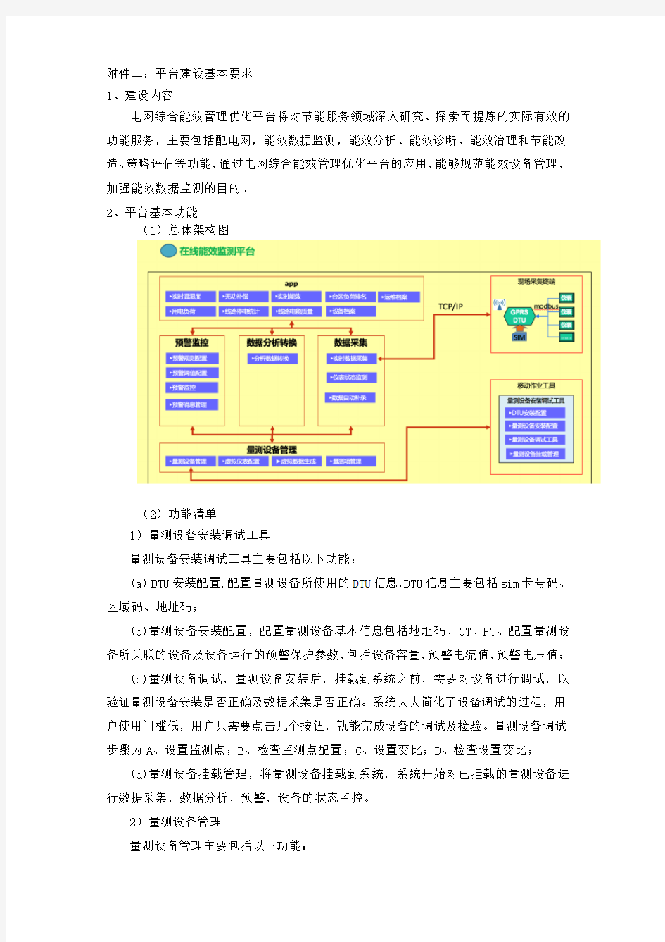 项目设备清单