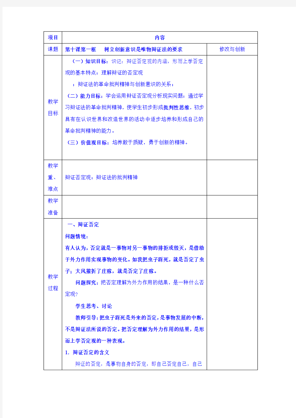 树立创新意识