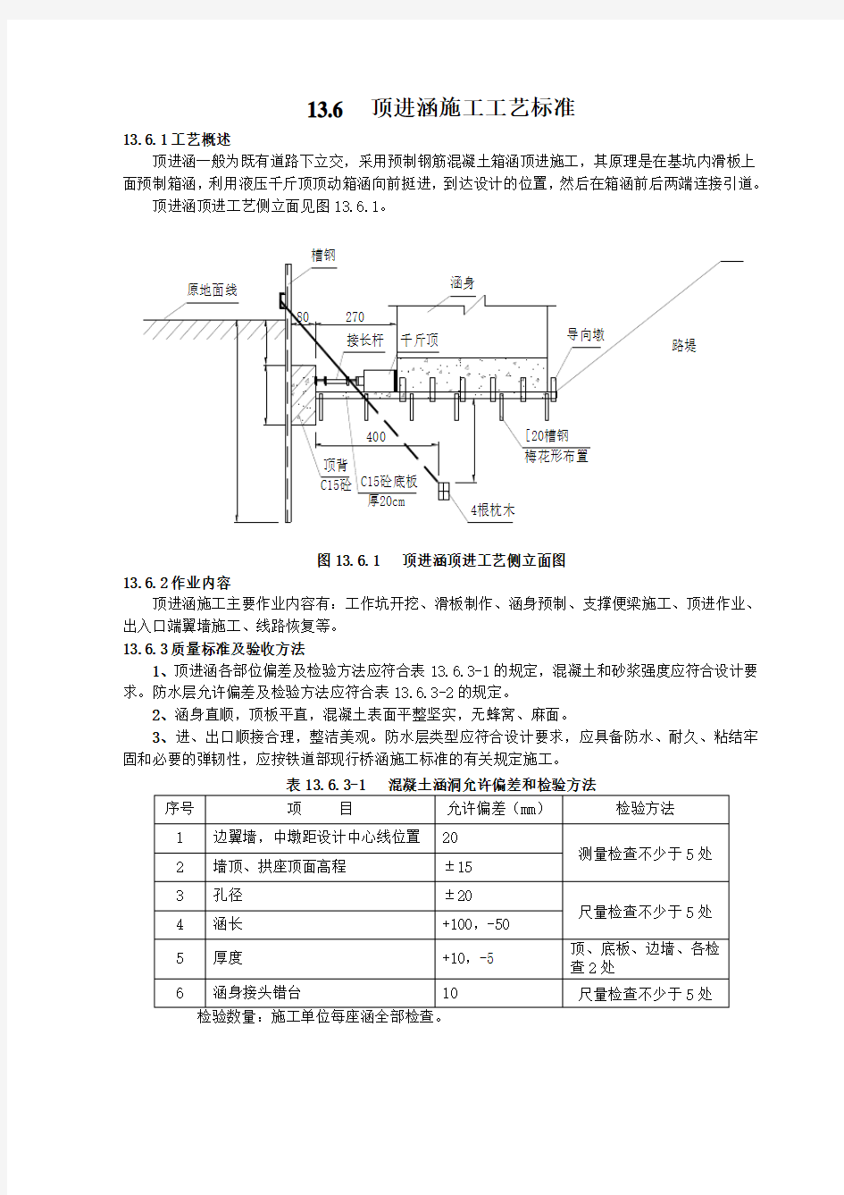 顶进涵施工工艺