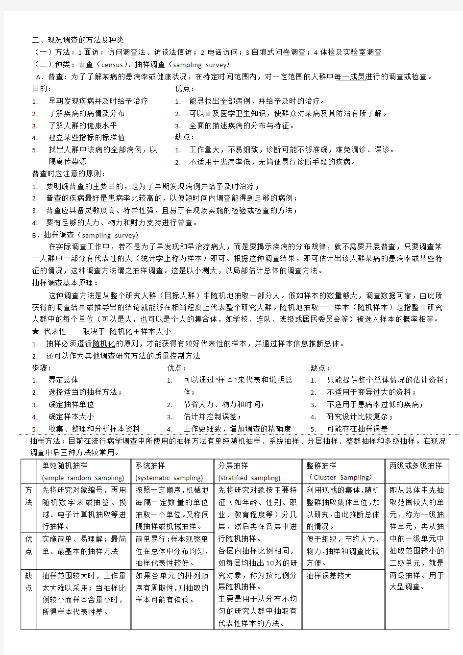 流行病学 描述性研究