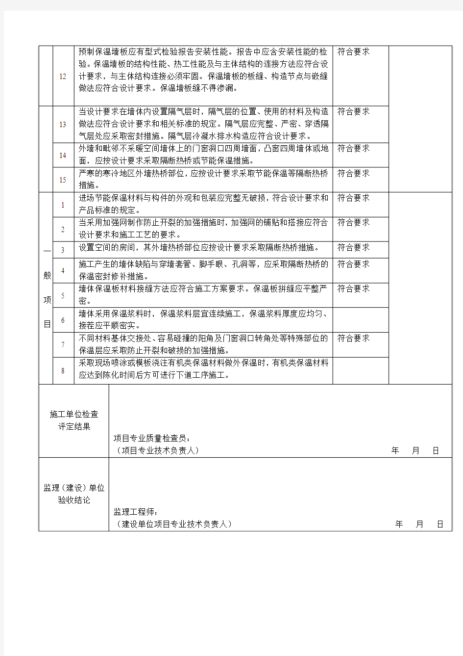 外墙保温检验批