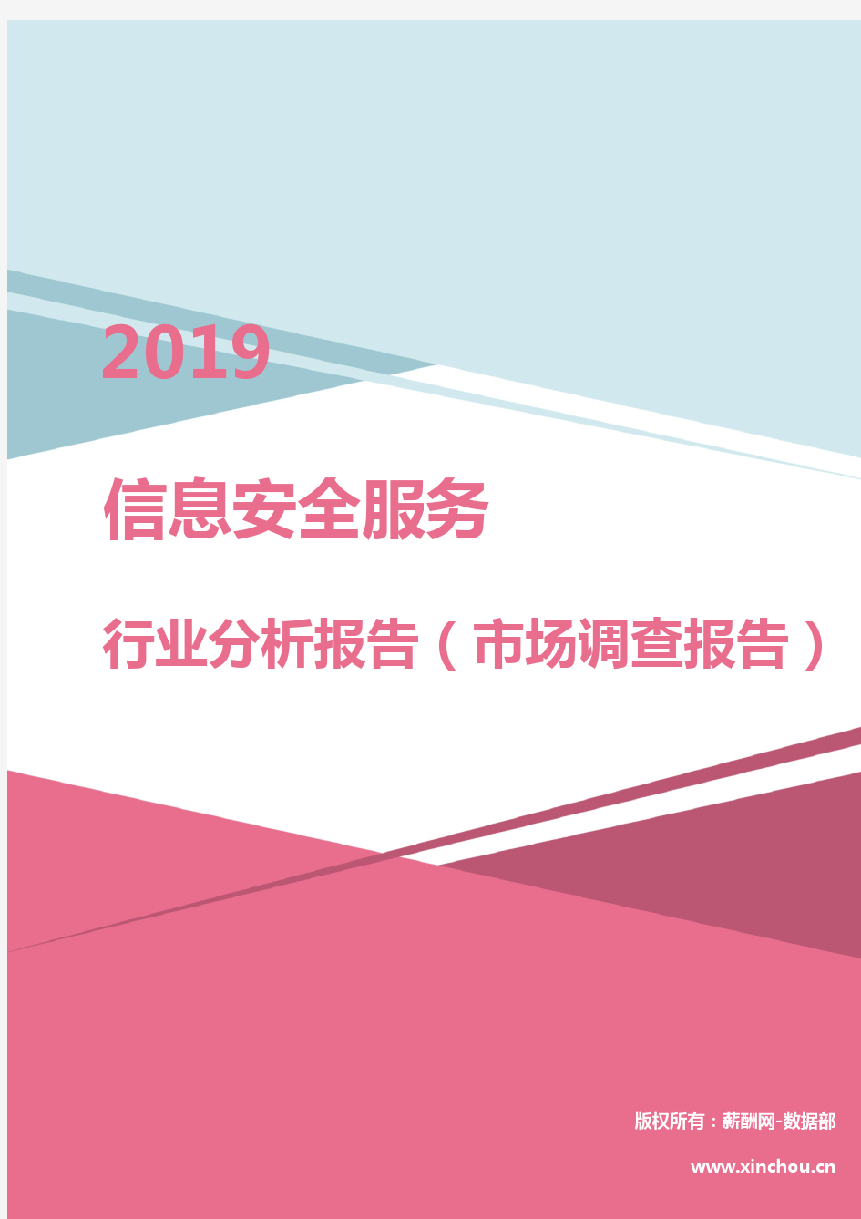 2019年信息安全服务行业分析报告(市场调查报告)